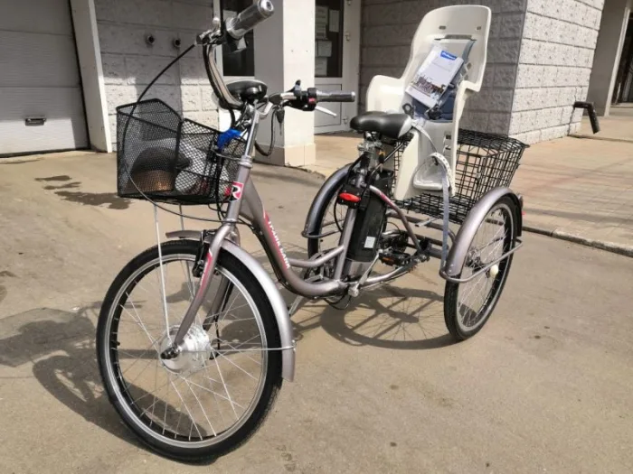 bikevolt-kid-kargo-350-2 Электровелосипед трехколесный двухместный с ребенком bikevolt Kid-Kargo — изображение 3