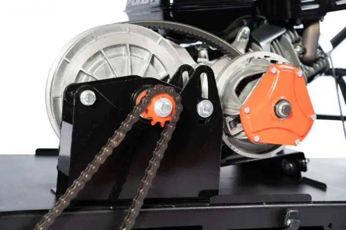 Мотобуксировщик Бурлак-М2 LFS длинный на склизах 13 л.с. — изображение 5