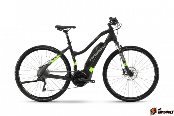 cross-6-0-women-500wh-20s-xt-0 Электровелосипед Haibike Sduro Cross 6.0 men 500Wh 20s XT Черный с Салатовым original 2017 — изображение 1