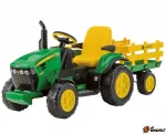 Детский электромобиль трактор с прицепом PEG-PEREGO John Deere Ground Force
