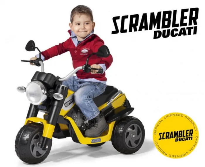 Детский электромотоцикл Peg-Perego Ducati Scrambler — изображение 2