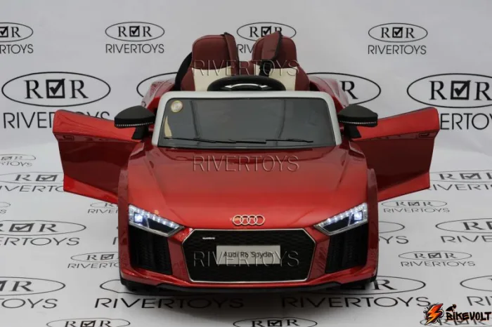 detskij-jelektromobil-audi-r8-river-toys-0 Детский электромобиль Audi R8 Etoro original — изображение 1
