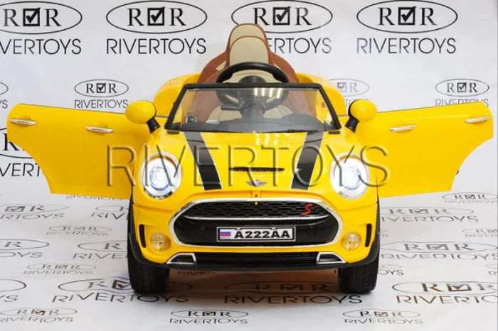 Детский электромобиль RiverToys Mini Cooper А222АА Etoro original — изображение 7