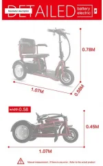 Электротрицикл электроскутер E-toro Arbalet 450W 48V 20Ah — изображение 20