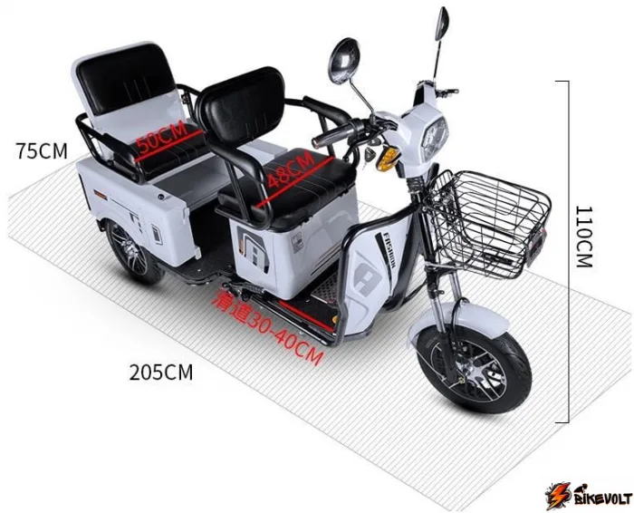 Электротрицикл пассажирский и грузовой E-trike Pass&Cargo — изображение 6