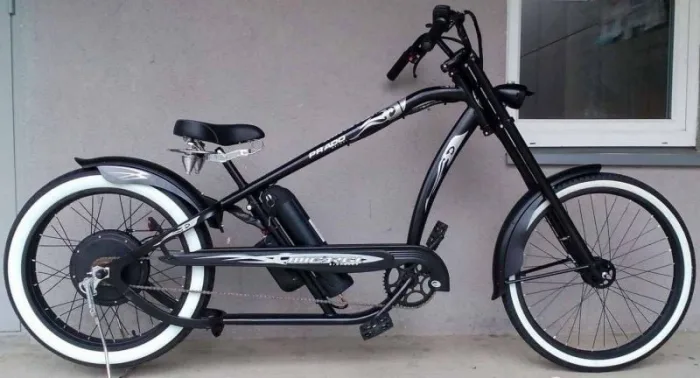 Электровелосипед Чоппер Micargi Prado Deluxe 48V 500W White wall — изображение 3