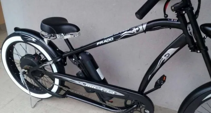 Электровелосипед Чоппер Micargi Prado Deluxe 48V 500W White wall — изображение 5