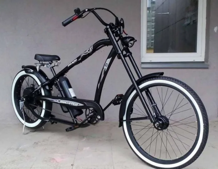 Электровелосипед Чоппер Micargi Prado Deluxe 48V 500W White wall — изображение 7