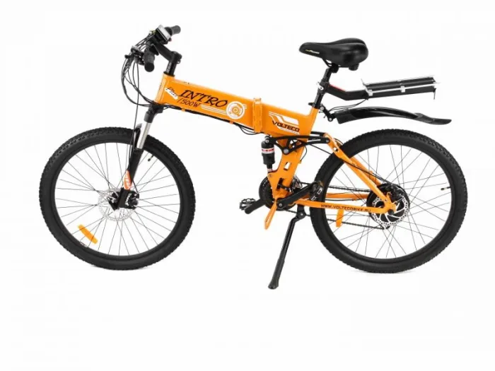 Электровелосипед Volteco INTRO 500 Велогибрид Вольтеко Интро 500 желтый — изображение 3