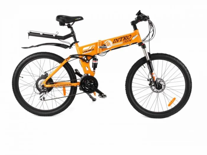 Электровелосипед Volteco INTRO 500 Велогибрид Вольтеко Интро 500 желтый — изображение 7