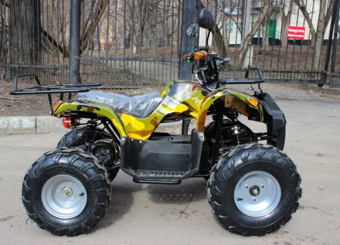 Электроквадроцикл Mytoy T-100 Желтый камуфляж — изображение 3