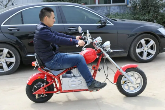 Электромотоцикл детский GreenCamel Чоппер C100 (60V 1000W R12) — изображение 6