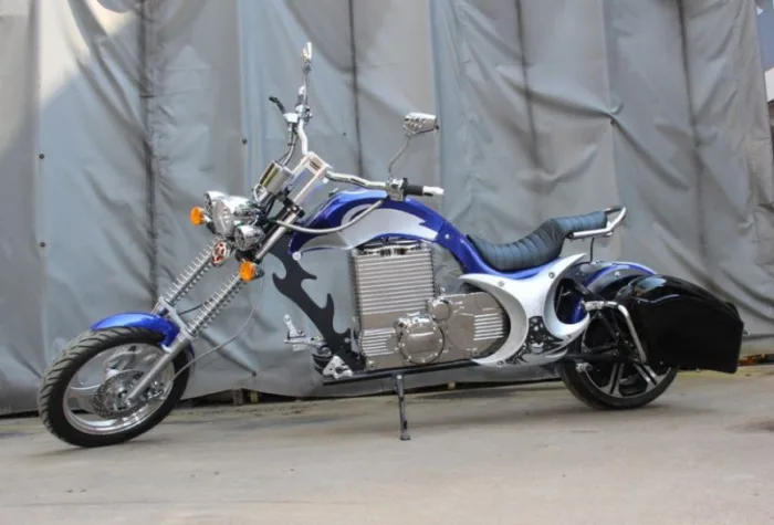 Электромотоцикл GreenCamel Чоппер C200 (72V 3000W R15) — изображение 3