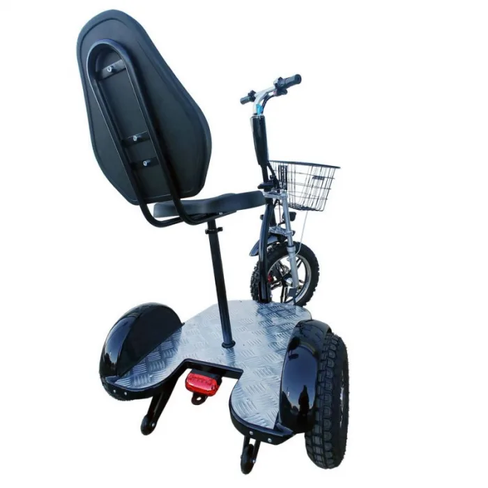 Электротрицикл Zappy Dual PRO со спинкой и двумя моторами — изображение 7