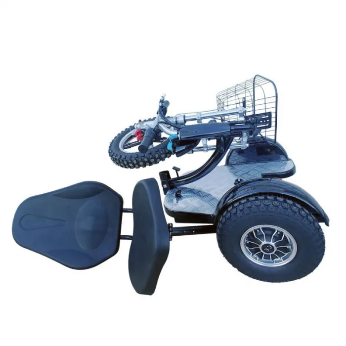 Электротрицикл Zappy Dual PRO со спинкой и двумя моторами — изображение 4