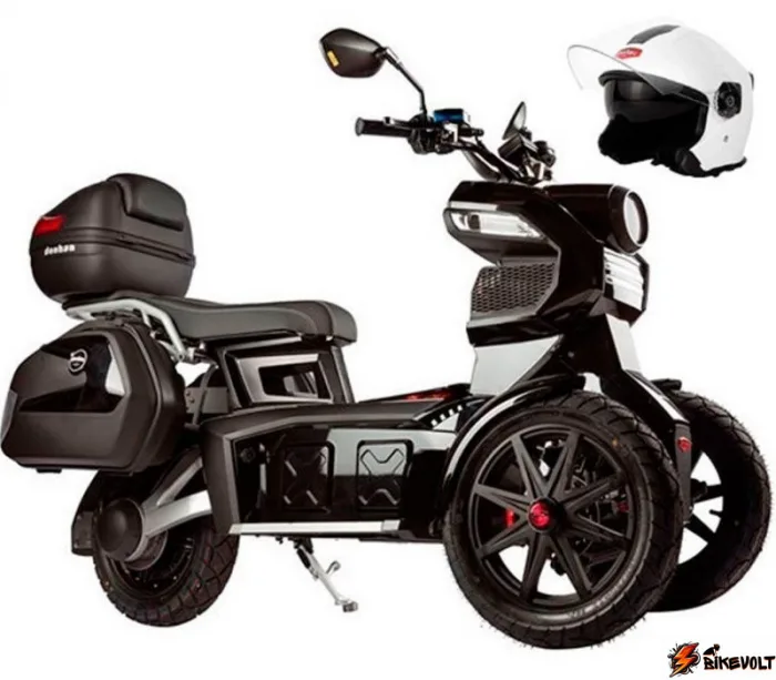 elektroskuter-itank-doohan-ev3-pro-3000w-chernyj-0 Электроскутер Doohan iTank EV3 Pro 3000w Black 2 Аккумулятора 60V26Ah+Кофры+Чехол+Перчатки — изображение 1