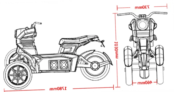 Электроскутер Doohan iTank EV3 Pro 3000w Green 2 Аккумулятора 60V26Ah+Кофры+Чехол+Перчатки — изображение 3
