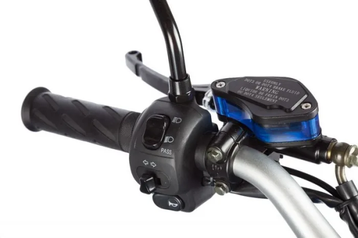 Электроскутер Doohan ITank EV3 Pro Blue 2000W 2 Аккумулятора 60V26Ah+Кофры+Чехол+Перчатки — изображение 6