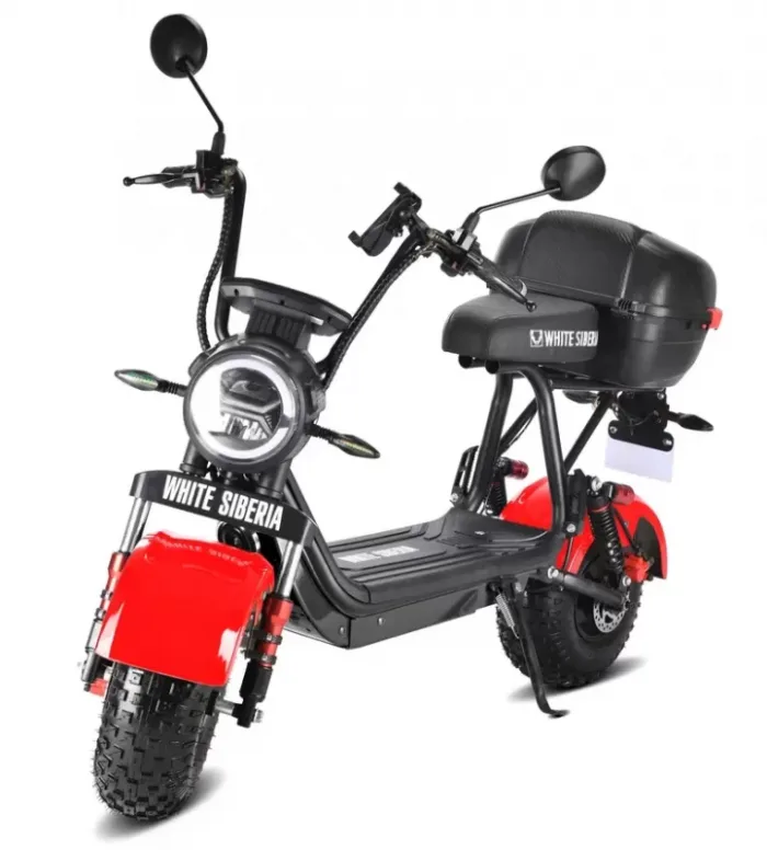Электроскутер WHITE SIBERIA MINI R  2.0 1200W — изображение 6