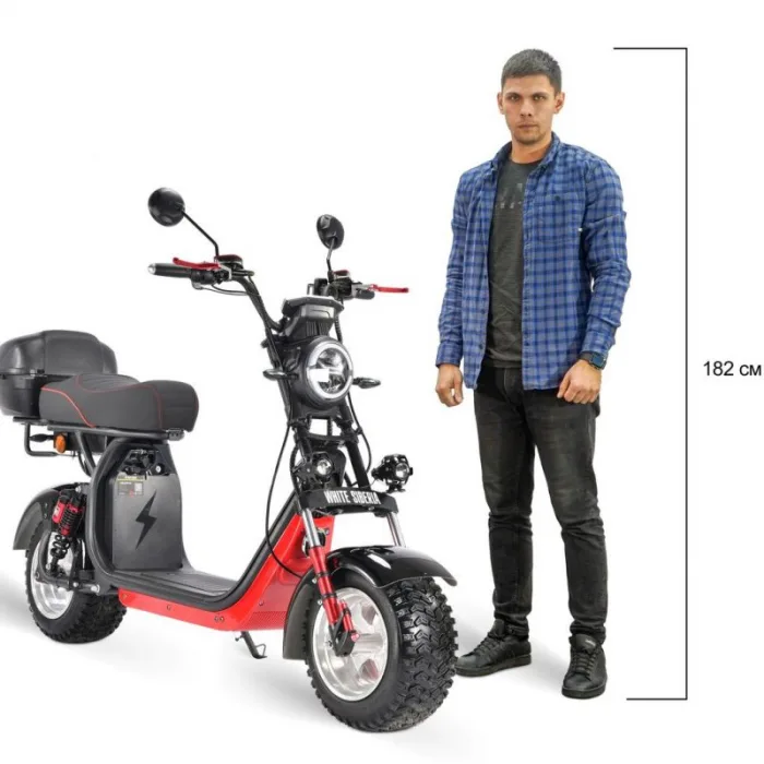 Электроскутер WHITE SIBERIA PRO 2500W RED — изображение 14