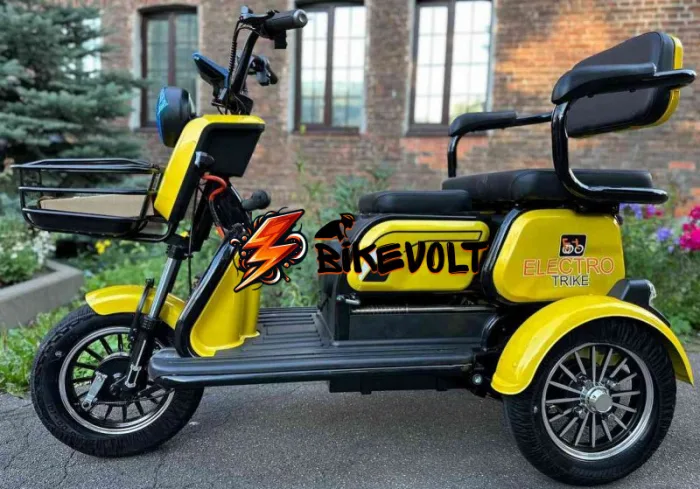 elektrotritsikl-electrotrike-bumerang-zheltyj-0 Электротрицикл Electrotrike Бумеранг 3000 желтый — изображение 1