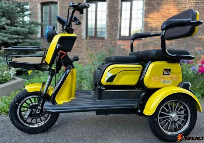 Электротрицикл Electrotrike Бумеранг 3000 желтый — изображение 2