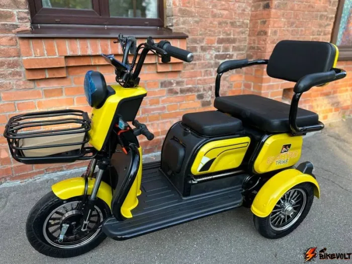 Электротрицикл Electrotrike Бумеранг 3000 желтый — изображение 3