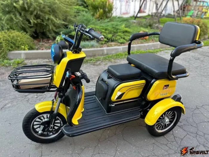 Электротрицикл Electrotrike Бумеранг 3000 желтый — изображение 6
