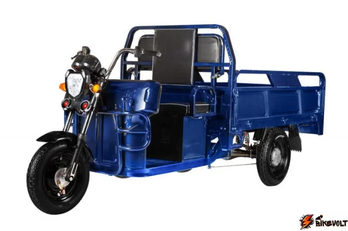 elektrotritsikl-eltreco-d4-1500-blue-siniy-0 Грузовая электрическая тележка D4 синяя — изображение 1