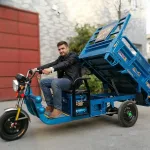 Грузовая электрическая тележка D4 синяя — изображение 4