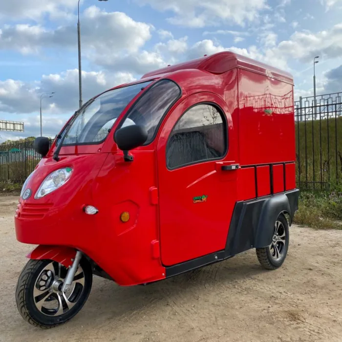 Грузовая электрическая тележка GreenCamel Тендер E1200 (72V 2500W) кабина, понижающая — изображение 2