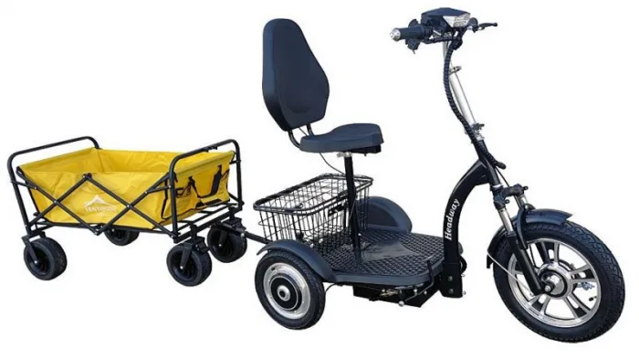 Электротрицикл HEADWAY LUX DUAL TR 700W черный — изображение 2