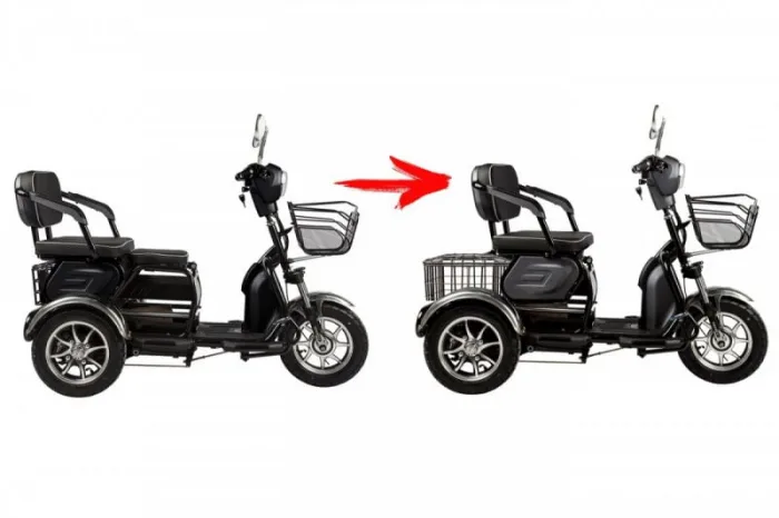 Электротрицикл Rutrike S2 V2 ТРАНСФОРМЕР 500W 48v 18Ah — изображение 5