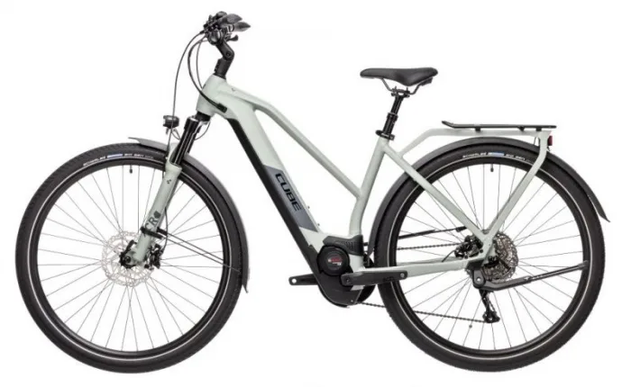 Электровелосипед Cube KATHMANDU Hybrid PRO 625 Бело-серый — изображение 8