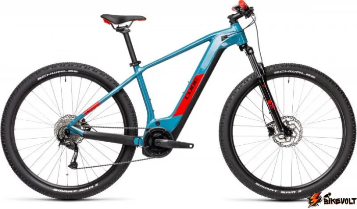 elektrovelosiped-cube-reaction-hybrid-performance-400_1-0 Электровелосипед Cube REACTION HYBRID PERFORMANCE 400 Голубо-красный — изображение 1