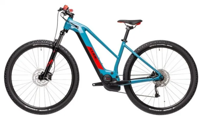 Электровелосипед Cube REACTION HYBRID PERFORMANCE 400 Голубо-красный — изображение 9