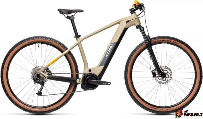 elektrovelosiped-cube-reaction-hybrid-performance-400_2-0 Электровелосипед Cube REACTION HYBRID PERFORMANCE 400 Бежево-оранжевый — изображение 1