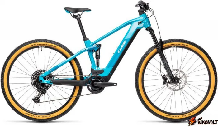 Электровелосипед Cube STEREO HYBRID 120 PRO 500 Голубой — изображение 1