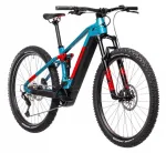 Электровелосипед Cube STEREO HYBRID 120 RACE 625 Голубо-красный — изображение 4