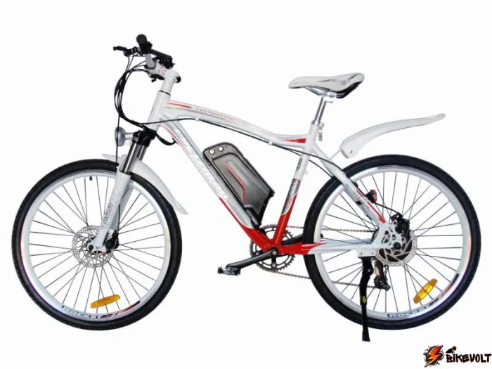 elektrovelosiped-e-max_152-03-0 Электровелосипед Wellness E-MAX 350 Велогибрид Вэлнэс Емакс 350Вт белый — изображение 1