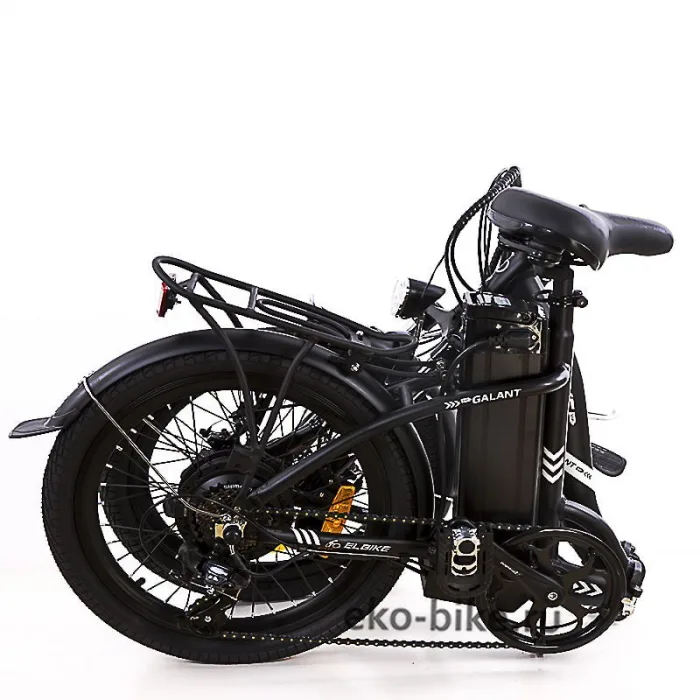 Электрический велосипед Elbike Galant Elite на электротяге Черный матовый — изображение 8