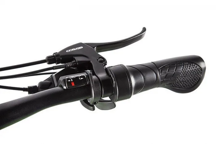 Электровелосипед  Eltreco Ultra LITE Серо-зеленый — изображение 3