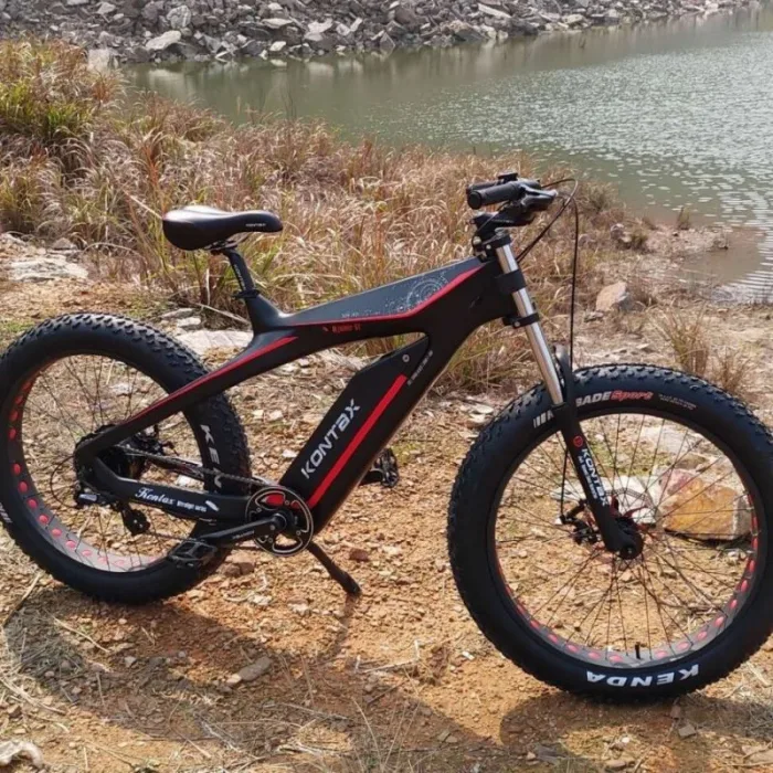 Электровелосипед GreenCamel Kontax (R26FAT Kenda 750W Bafang 48V LG 13Ah) carbon, torque, Altus 8скор — изображение 7