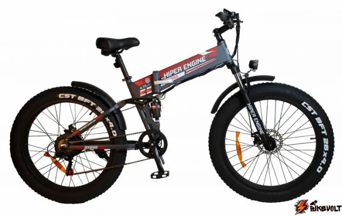 elektrovelosiped-hiper-engine-bx655-0 Электровелосипед HIPER Engine BX655 500W/48V 12Ah Серый — изображение 1