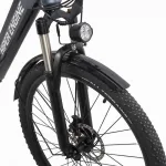 Электровелосипед HIPER Engine MTB X1 (2022) Серебристый — изображение 8
