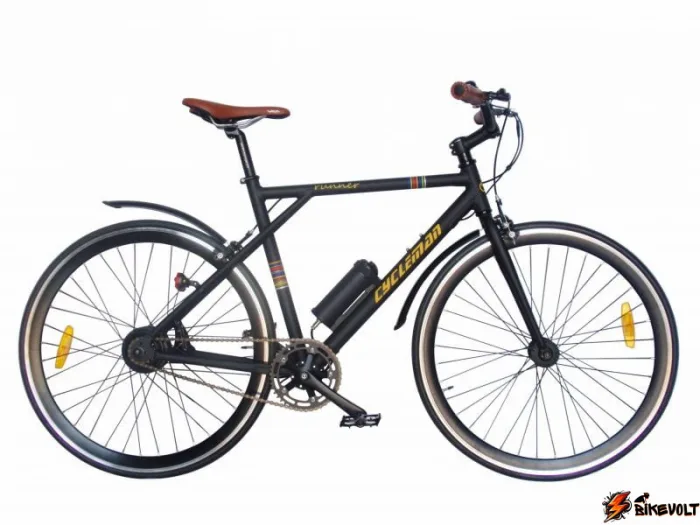 elektrovelosiped-runner_152-01-0 Электровелосипед Cycleman RUNNER 200 Велогибрид Циклмен Раннер 200Вт черный — изображение 1