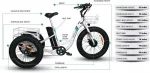 Электровелосипед трехколесный фэтбайк Etrike Atlant 750 48В 16Ач — изображение 8