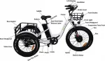 Электровелосипед трехколесный Etrike Rubicon фэтбайк — изображение 7