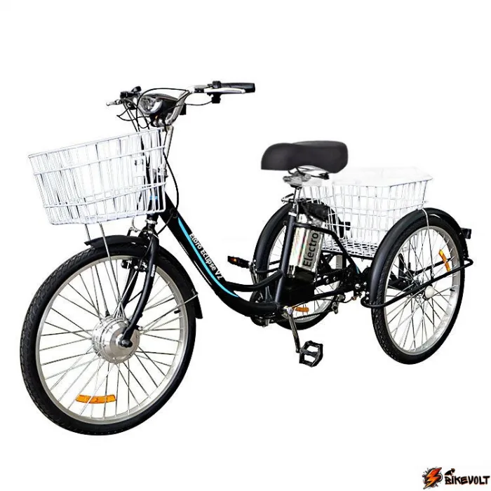 elektrovelosiped-tritsikl-etoro-eclipse-v2-0 Электровелосипед трицикл Etoro Eclipse V2 РВЗ 250W 36V/13Ah Li-ion — изображение 1