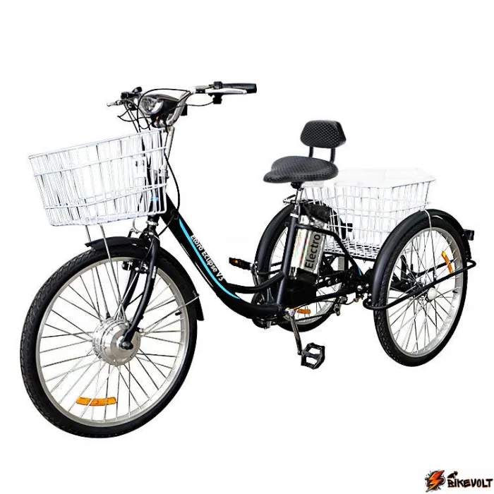 elektrovelosiped-tritsikl-etoro-eclipse-v3-0 Электровелосипед трицикл Etoro Eclipse V3 РВЗ 250W 36V/13Ah Li-ion — изображение 1